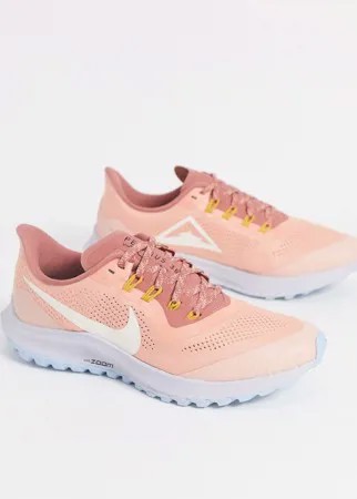 Розовые кроссовки для бега Nike Air Running Zoom Pegasus 36-Розовый цвет