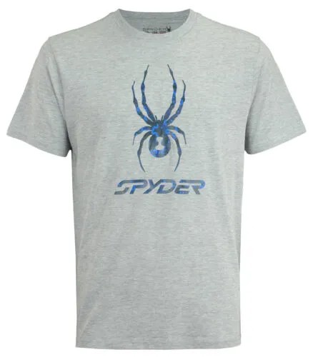 Мужская спортивная хлопковая футболка с короткими рукавами Spyder, варианты цвета
