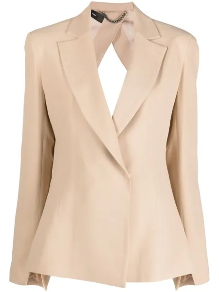 Federica Tosi cut-out-tailored blazer, нейтральный цвет