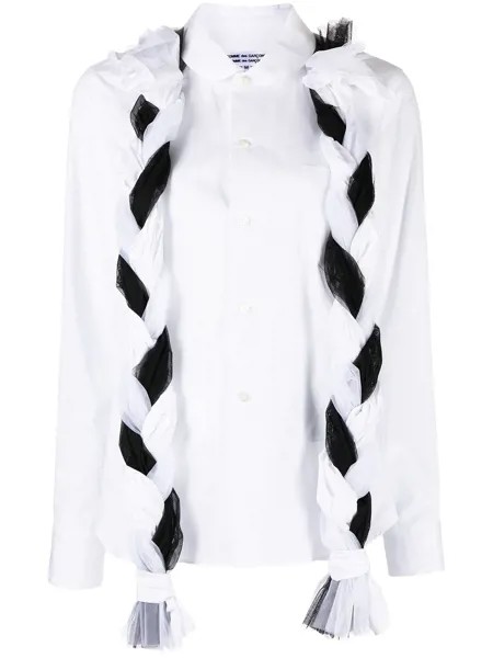 Comme Des Garçons Comme Des Garçons braided-detail cotton shirt