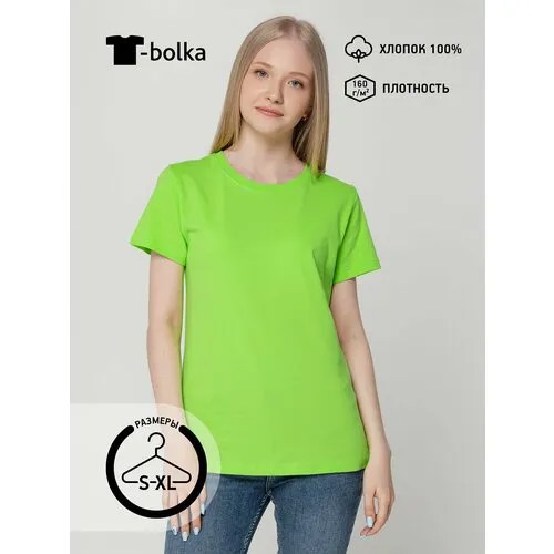 Футболка T-bolka, размер XL, зелёное яблоко
