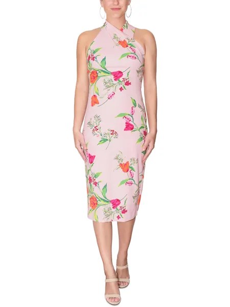 Женское приталенное платье миди с высоким воротником Rachel Rachel Roy, цвет Soft Tulip Floral