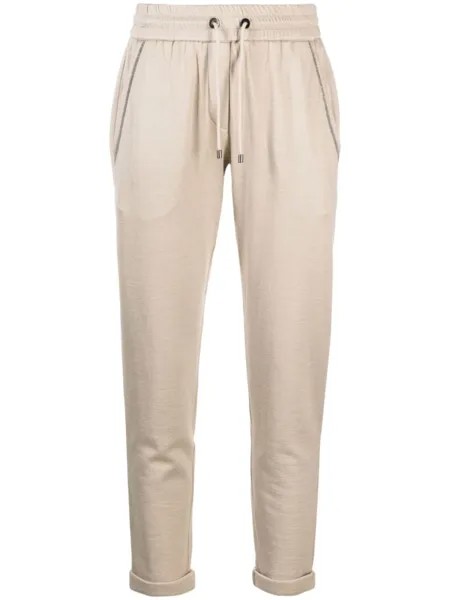 Brunello Cucinelli спортивные брюки, нейтральный цвет