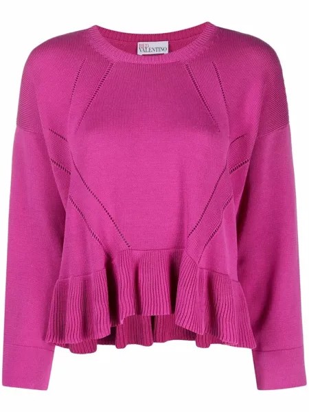 RED Valentino джемпер с расклешенным подолом