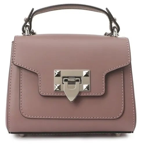 Сумка сэтчел diva's bag, фактура гладкая, розовый/фиолетовый