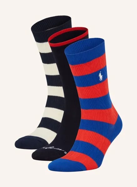 Комплект из 3 носков в подарочной упаковке  Polo Ralph Lauren, мультиколор