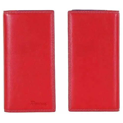 Бумажник Prensiti, фактура гладкая, мультиколор, красный