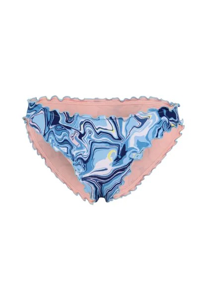 Плавки бикини с рисунком и рюшами CHIEMSEE, цвет Medium Blue Light Pink