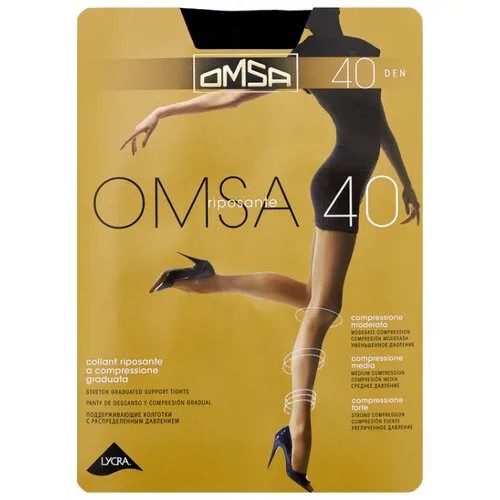Колготки Omsa Omsa 40 den, размер 5-MAXI, nero (черный)