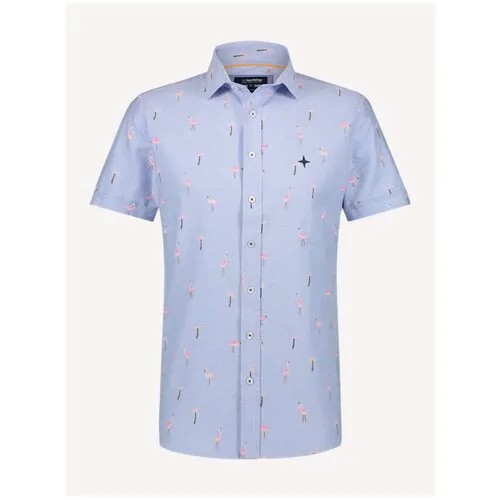Рубашка, Цвет Голубой (Flamingo), Размер L