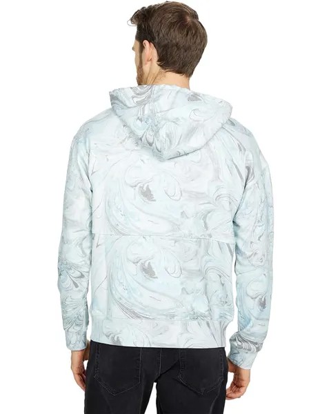 Худи Joe's Jeans Marble Dye French Terry Fleece Hoodie, цвет Cornflower Blue