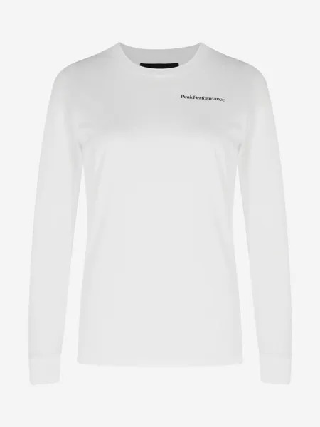 Лонгслив женский Peak Performance Original Backprint, Белый