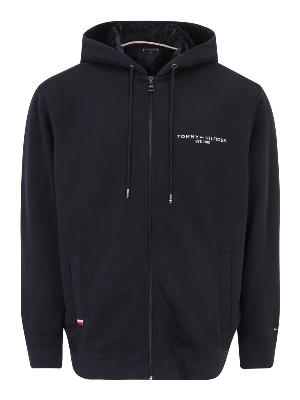 Толстовка на молнии Tommy Hilfiger Big & Tall, темно-синий