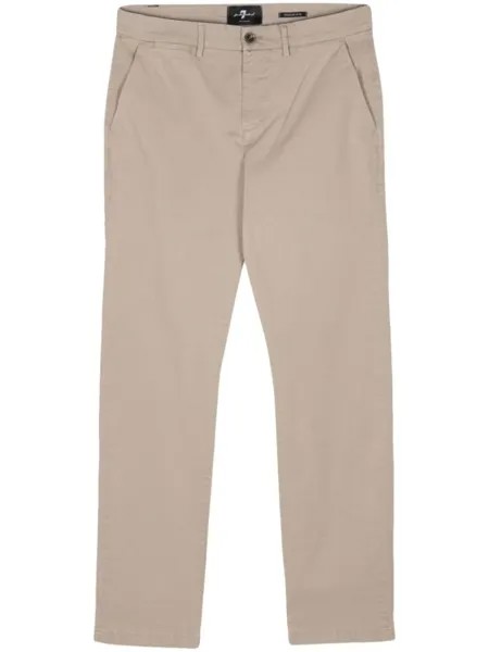 7 For All Mankind зауженные джинсы Slimmy Chino, серый