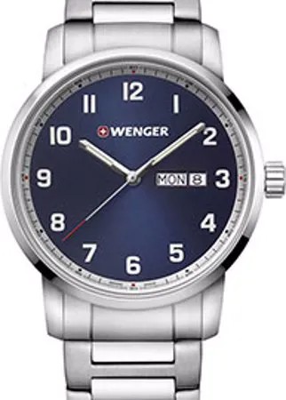 Швейцарские наручные  мужские часы Wenger 01.1541.121. Коллекция Attitude Heritage