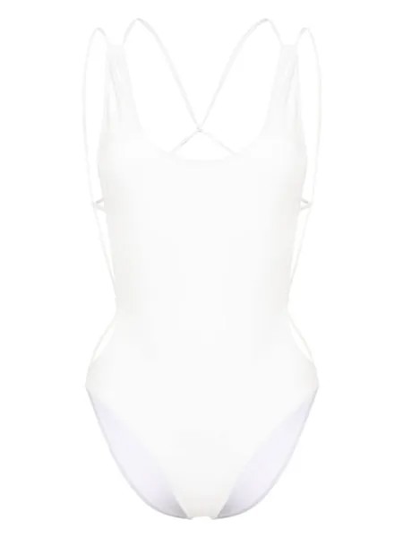Купальник Tenisia со шнуровкой ISABEL MARANT, белый