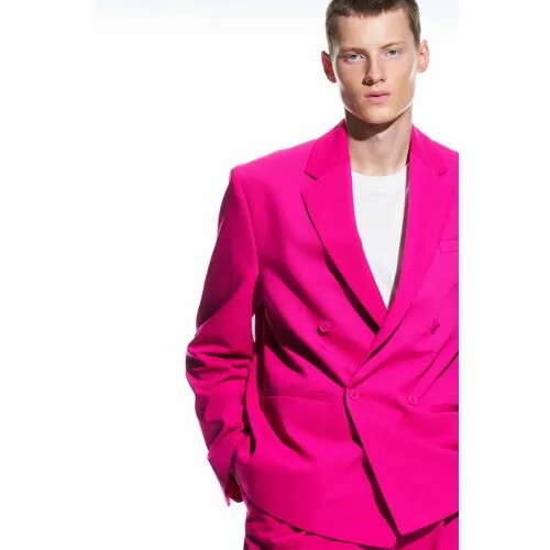 Пиджак Zara, размер 50, фуксия