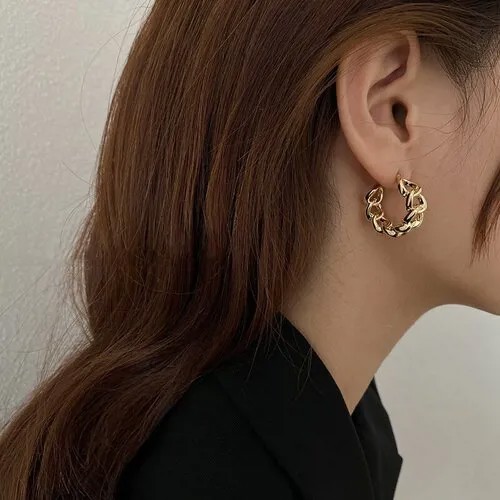 Серьги цепочки , золотой
