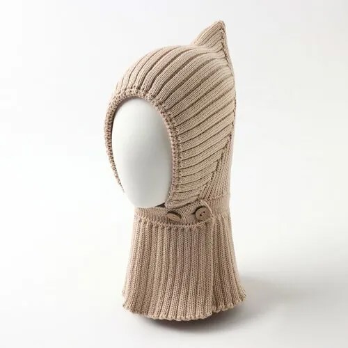 Шапка Крошка Я, размер 40/42, бежевый