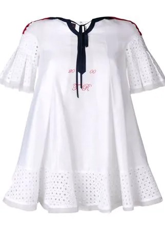 Talbot Runhof eyelet detail top