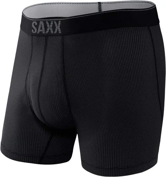 Трусы-боксеры из сетки Quest Quick Dry SAXX UNDERWEAR, цвет Black II