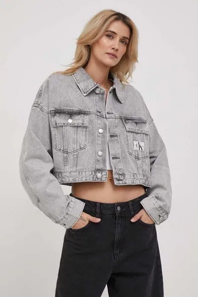 Джинсовая куртка Calvin Klein Jeans, серый