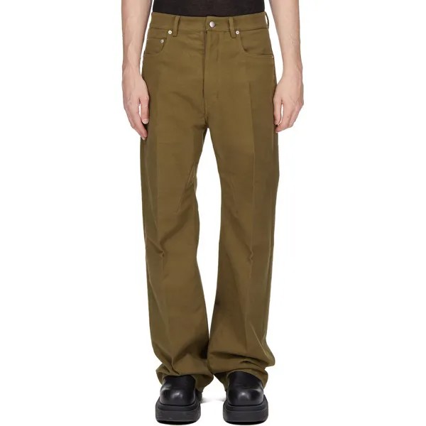 Джинсы мужские цвета бобов Rick Owens, цвет Bean color