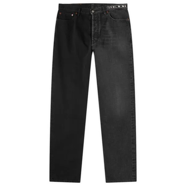 Джинсы Mm6 Maison Margiela Half & Half 5 Pocket Jeans, цвет Black & Grey