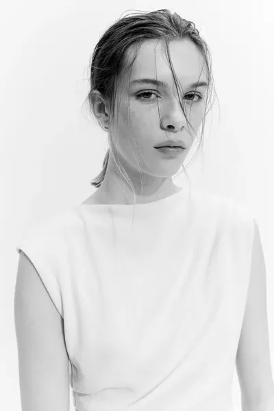 Платье из джерси с драпировкой H&M, бежевый