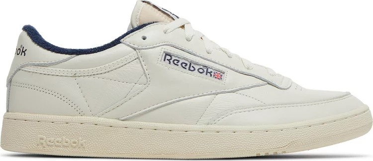 Кроссовки Reebok Club C 85 Vintage, белый/темно-синий