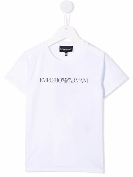 Emporio Armani Kids футболка с логотипом