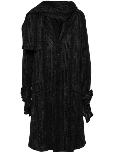 Yohji Yamamoto однобортное пальто, черный