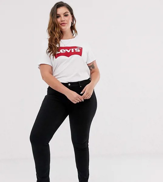 Джинсы скинни Levi's Plus 311-Черный