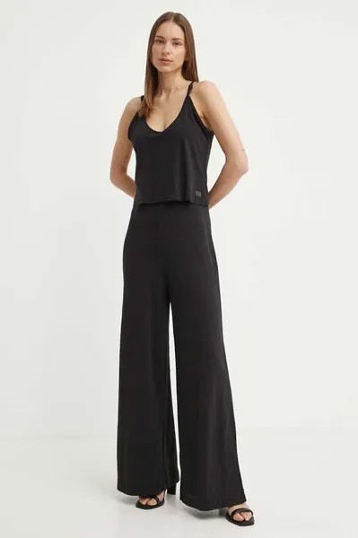 Хлопковый комбинезон G-Star Raw, черный