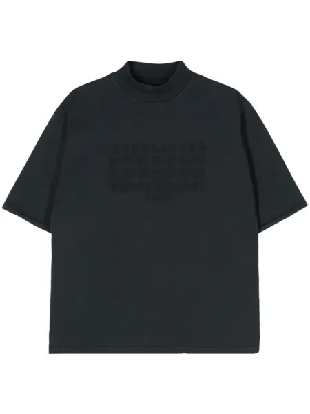 Maison Margiela футболка с вышивкой, серый