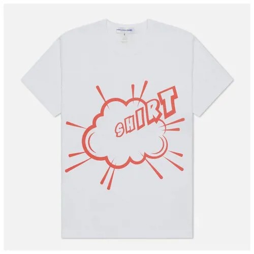 Мужская футболка Comme des Garcons SHIRT x Christian Marclay Print Shirt Crew Neck белый, Размер M