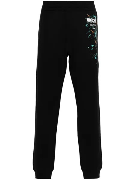 Moschino спортивные брюки с логотипом, черный