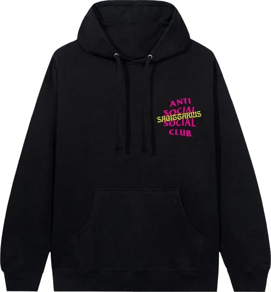 Худи Anti Social Social Club Sag Hoodie 'Black', черный