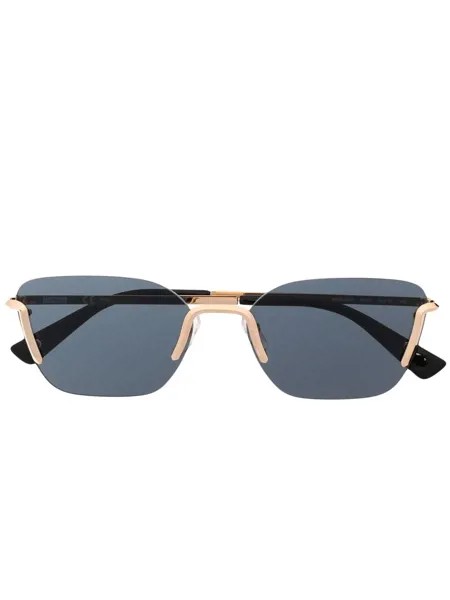Moschino Eyewear солнцезащитные очки в металлической оправе
