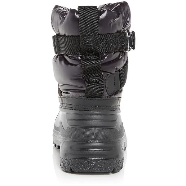 Мужские кожаные стеганые зимние и зимние ботинки Summus Belt Moncler, черный