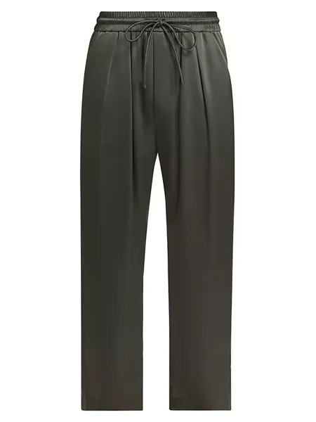 Атласные брюки Дзиро Nanushka, цвет carbon