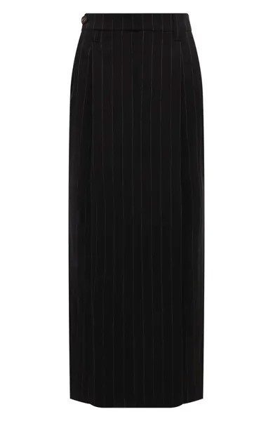 Юбка из шерсти и хлопка Brunello Cucinelli