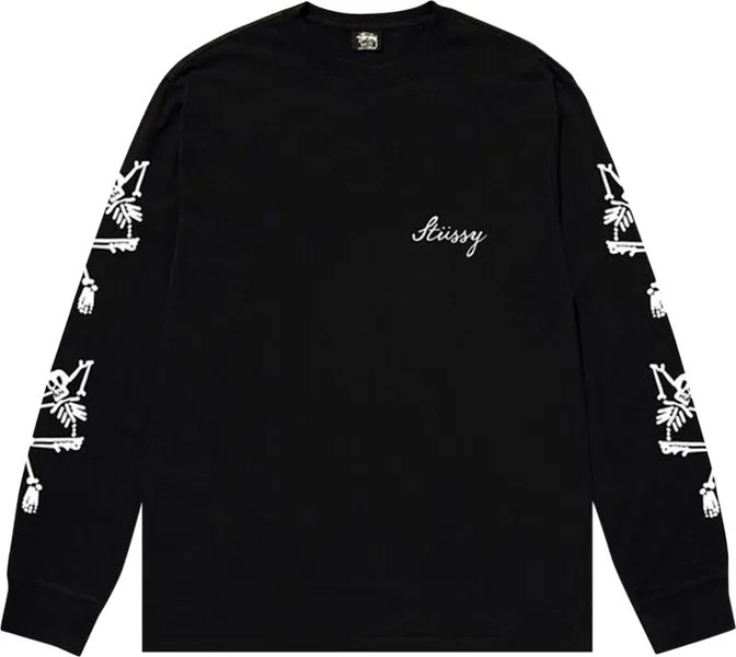 Лонгслив Stussy Paradise Lost Long-Sleeve Tee 'Black', черный