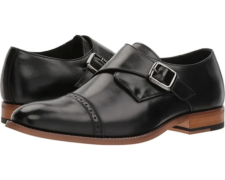 Оксфорды Desmond Cap-Toe Monk-Strap Loafer Stacy Adams, черный