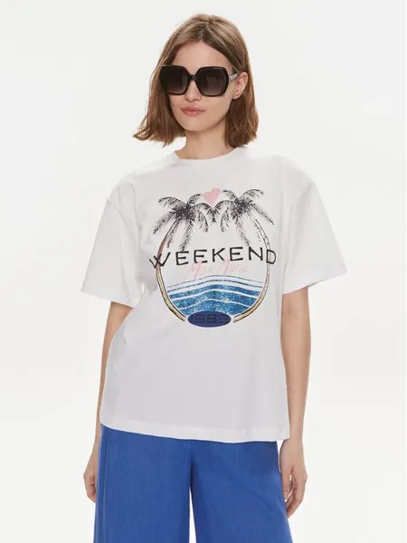 Футболка свободного кроя Weekend Max Mara, белый