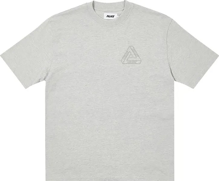 Футболка Palace Tri-Ferg Embossed T-Shirt 'Grey Marl', серый