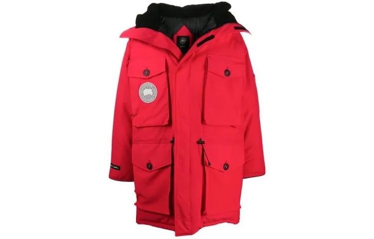 Пуховик унисекс Canada Goose, красный