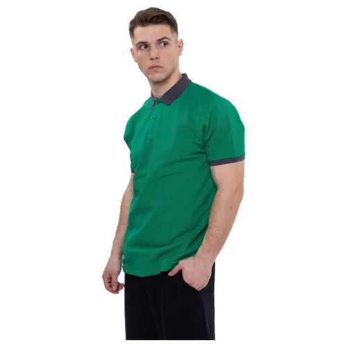 Футболка мужская поло, цвет зеленый, размер 52 (2XL)