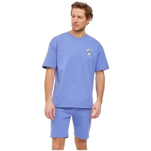 Комплект Fine Joyce, шорты, футболка, размер L:48/50, голубой