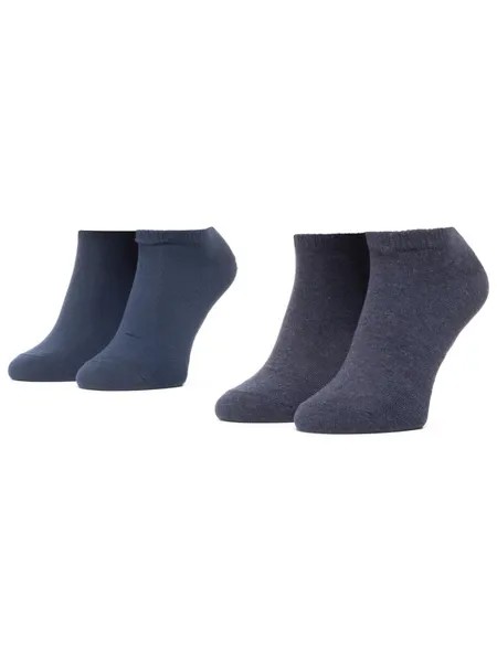Комплект из 2 низких носков унисекс Levi's, синий